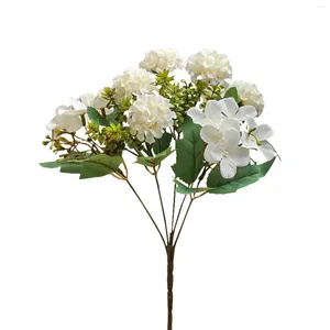 Flores decorativas 30 cm Hortensia simulada Plástico Multicolor Bola artificial Flor multiusos para la fiesta de cumpleaños de la boda