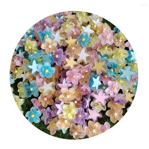 Flores decorativas, 30MM, resina luminosa, Frangipani Plumeria, cabujón con parte posterior plana, bricolaje, álbum de recortes, decoración para teléfono, manualidades, pendiente para el cabello