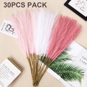 Decoratieve bloemen 30 stcs 21 '' Faux Pampas Grass Artificial Pompeuze takken voor bruiloft Home Decor Tafel Diy Bloemarrangement Reed Plants