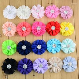 Fleurs décoratives 30pcs 7 cm Fleur en mousseline pour enfants.