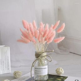 Fleurs décoratives 30pcs boho Natural Dried Taid Grass Pampas Flower Arrangements pour la table de la fête de mariage à la maison décor