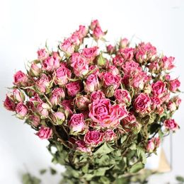Fiori decorativi 30 pezzi Bouquet di rose naturali Secchi freschi Eternell Rose Fiori conservati floreali Decorazione della tavola di casa di nozze Resina epossidica fai da te