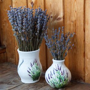 Decoratieve bloemen 320 stengel Natuurlijk gedroogde lavendelbloemtak Bundels Elegant boeket voor huisgeurdecoratie Crafts
