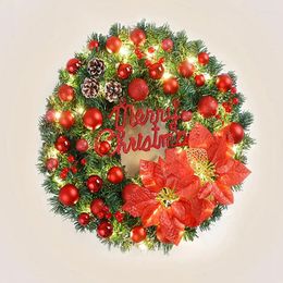 Fleurs décoratives 33/40 cm de fleur artificielle couronne de Noël créativité de la fête de mariage créatif de la fenêtre de vacances de la fenêtre de porte d'entrée