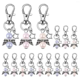 Decoratieve bloemen 33 PCS PARTY FAVERS DOOP Souvenir Mini Angle met Star Pendant Keychain