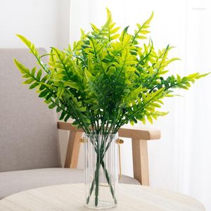 Fleurs décoratives 35 cm plante artificielle ananas herbe plastique vert jardin décoration intérieure fête de mariage décor à la maison bricolage faux