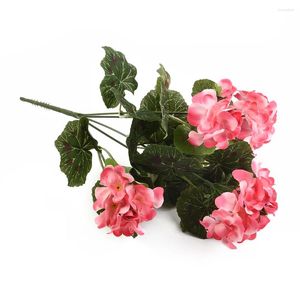 Decoratieve bloemen 36 cm kunstmatige boeket roze roze zijden nep voor trouwtafel feest vaas huisdecoratie benodigdheden