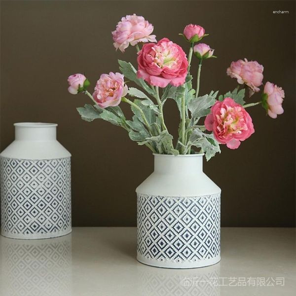 Fleurs décoratives 38 cm fleur artificielle soie Ranunculus Asiaticus pour mariage maison fête décoration bricolage arrangement saint valentin