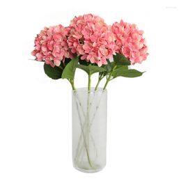 Fleurs décoratives impression 3D grand hortensia Barnch bouquet artificiel décoration maison Table bureau mariage Arrangement de fleurs fournitures de fête