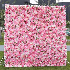 Decoratieve bloemen 3d witte bloemwand rozen kunstmatige arrangement bruiloft kerstdecoratie winkelcentrum achtergrond