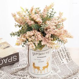 Decoratieve Bloemen 3 stks Kunstmatige Roze Provence Lavendel Schuim Thuis Muur Bruiloft Vaas Kerst DIY Decor Accessoires Nep Plastic Planten