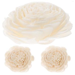 Fleurs décoratives 3pcs roseaux de remplacement pour diffuseur d'émulation