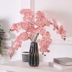 Decoratieve bloemen 3PCS Thuis Lente Jaar Bruiloft Valentijnsdag Verjaardagsfeestje Decoratie 78CM(H) Gesimuleerde Orchidee Takken