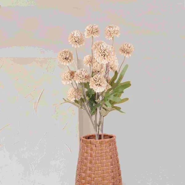 Fleurs décoratives 4 PCS Décoration artificielle Bouquets de mariage de mariée pour les matériaux d'arrangement de bricolage en plastique