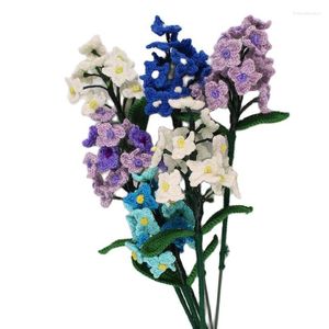 Decoratieve bloemen 4 PCS Hyacinth Handbreien Flower Simulatie Home Decoratie Bouquet DIY Gift Artificial