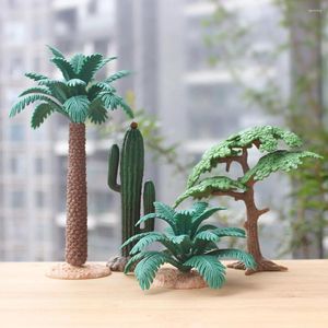 Fleurs décoratives 4 PCS Imitation Plantes Outdoor Decor Artificial for Party Life Lifeke Cactus Fake Home