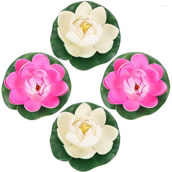 Fleurs décoratives 4 PCS Set Pond Decoration Simulate