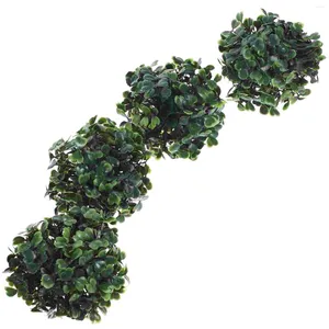 Fleurs décoratives 4 PCS Simulate Milano Ball Fausse herbe pour plantes de plafond