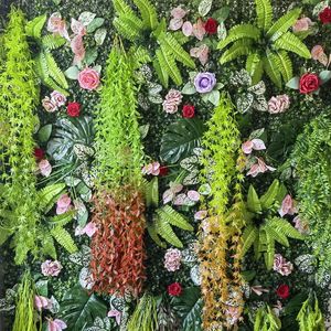 Decoratieve Bloemen 40 120 cm Kunstmatig Groen Gras Vierkant Plastic Gazon Plant Huis Wanddecoratie Woonkamer Achtergrond Kunstmatig