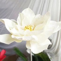Decoratieve bloemen 40/50 cm PE Giant Lotus Flower Home Decoratie Display Artificial Simulation Art El