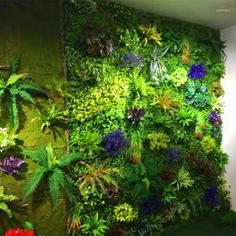 Decoratieve bloemen 40 60 Kunstmatige groene planten Achtergrondwand voor thuisbedrijf Building Decoratiemateriaal achtergrond