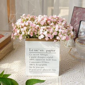 Decoratieve bloemen 40 koppen/bundel Pretty Babysbreath Artificial Office Table Decor Fake Plant Flower Arrangement Leveringen DIY Vaas