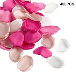 Fleurs décoratives 400pcs Réception Asle Romantique Fleur Fleurée Artificiel Rose Pétal Table Party Douche Décor de mariage Decordal Scatter