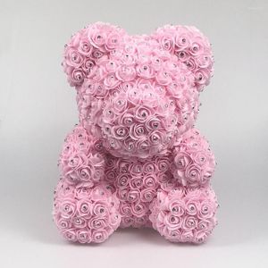 Decoratieve bloemen 40 cm bruiloft souvenir ideeën diamant rozenbeer kunstmatige schuim teddy kinderen verjaardag cadeau valentijnsdag