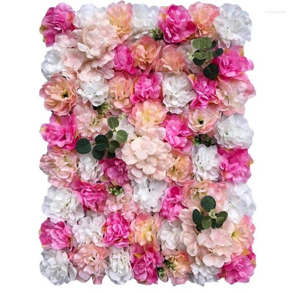 Fleurs décoratives 40x60cm mur de fleurs artificielles Dahlia fond décoration rangée photographie mariage
