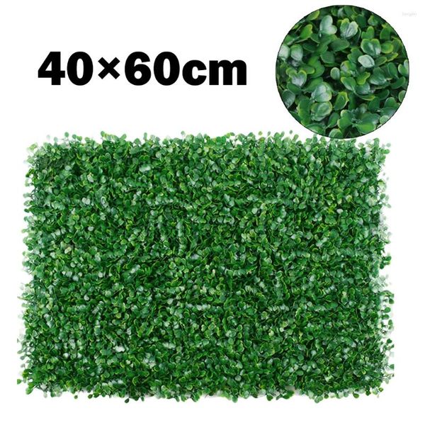 Fleurs décoratives 40x60cm Jardin artificiel / Yard Plant Murs Foliage Hangle Herbe Mat à verrous Panels Greeries Home Oenament Fake Plantes Fausses