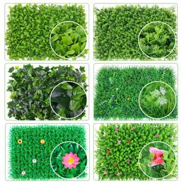 Decoratieve bloemen 40x60cm kunstmatige plantenwand gazon plastic groen tapijt gras diy decoratie winkelcentrum huizen tuin jungle party