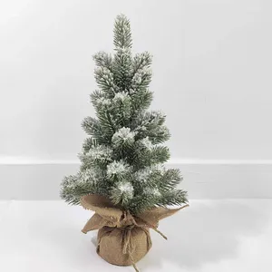 Decoratieve Bloemen 45cm Desktop Mini Kleine Kerstboom PE Simulatie Ceder Bonsai Scène Decoratie