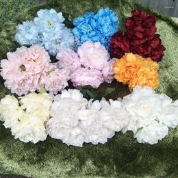 Fleurs décoratives 47 cm à 5 volets artificiels bouquet bouquet sans feuille décoration de maison de mariage