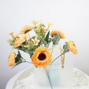 Fleurs décoratives 47 cm Fabriqué à la main Bouquet de salle esthétique décor de salle esthétique accessoires de Pâques décorations de Pâques conservées