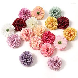 Decoratieve bloemen 5/10 stks kunstmatige hoofd huisdecor Kerstmis Diy Silk Fake For Garden Birthday Party Supplies Wedding Decoratie