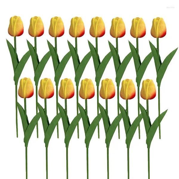 Decorative Flowers 5/10PCS Artificial Tulip Flower Bouquet Real Touch PE Foam Fake For Wedding Decoration Home Garden