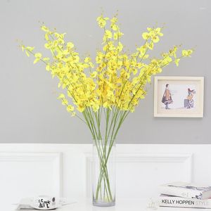 Decoratieve bloemen 5 Branch Home Decoratie kunstmatige zijde dansen orchidee nep bruiloft accessoires tuin decor