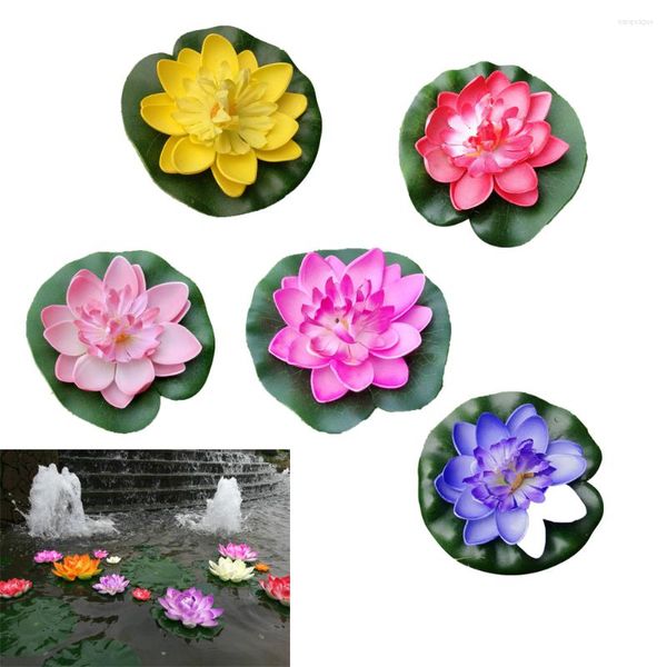 Fleurs décoratives 5 pièces bébé jouets coussin en mousse hortensia arrangement de fleurs artificielles Simulation nénuphars femme