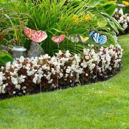 Fleurs décoratives 5 pcs libellule en plein air Plug de décoration de papillons de jardin décorations jardins Plunger 3D Butterflies Yard Ornements