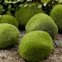 Decoratieve Bloemen 5 Pcs Faux Moss Steen Nep Rotsen Schimmel Huishoudelijke Decor Kunstmatige Ornament DIY Geëmuleerd Bemoste 10cm Levensechte