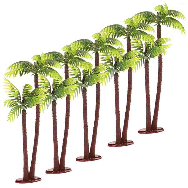 Fleurs décoratives 5 pcs mini décor de paysage décoration coco de coco de coco