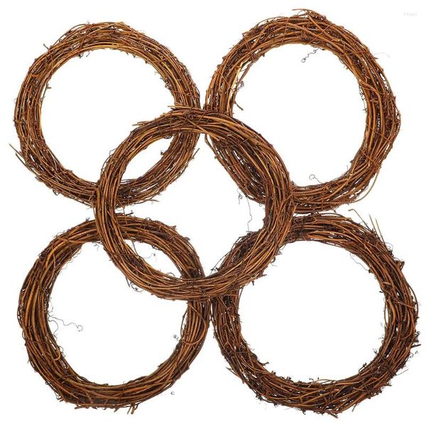 Fleurs décoratives 5 pcs Garland rotin