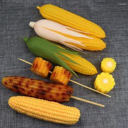Fleurs décoratives 5 pièces Simulation maïs Faux légumes modèles modèles cuisine décor légumes ornements Po accessoires fruits artificiels Faux