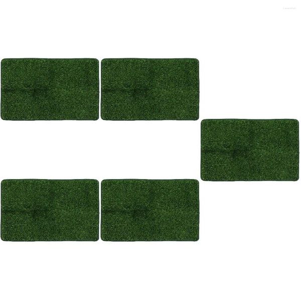 Fleurs décoratives 5 pièces Pet Mat Remplaçable Poud Pad Cage Small Dog Accessories Dricated Grass Accessory Cages de chiot décorer