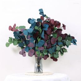 Fleurs décoratives 50/100g 30-45cm, tiges d'eucalyptus naturelles, fleurs séchées, vraie feuille de pomme, décoration de maison, décor de jardin et de ferme