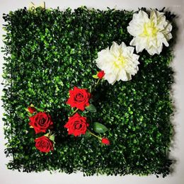 Decoratieve bloemen 50 50 cm kunstmatige plant wallboard plastic outdoor gazon tapijt familie bruiloft achtergrond feest gras tuin el muur december dec
