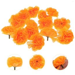 Fleurs décoratives 50 PCS Marigold artificiel Supplies de fête de mariage