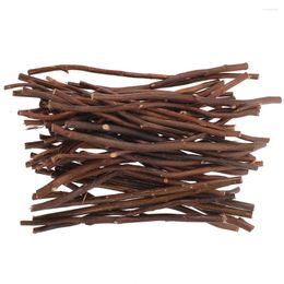 Fleurs décoratives 50 pièces Branches sèches naturelles décor bâtons de bois accessoire bricolage artisanat matériel pour l'artisanat de brindilles