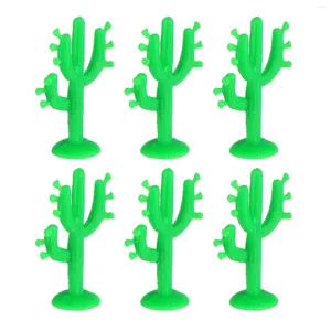 Decoratieve Bloemen 50 Stuks Ornament Cactus Kunstmatige Ambachtelijke Miniaturen Woondecoratie Effen Planten Plastic