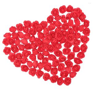 Decoratieve bloemen 50 stuks simulatie rozenkop doe-het-zelf materiaal bruiloft bloem kunstrozen schuimkoppen